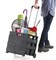 Collapsible Ultra-Slim Pack-N-Roll, 2 Wheel Utility Cart , With Telescopic Handle - Super Strong up to 80 Lbs Load Capacity, Black